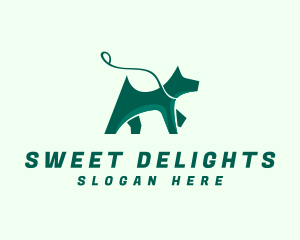 Dog Walker Leash logo design