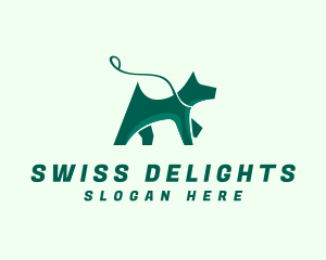 Dog Walker Leash logo design