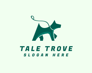 Dog Walker Leash logo design