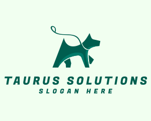 Dog Walker Leash logo design