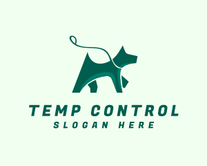 Dog Walker Leash logo design