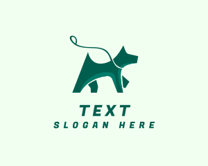 Dog Walker Leash logo design