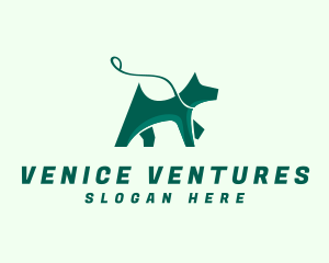 Dog Walker Leash logo design