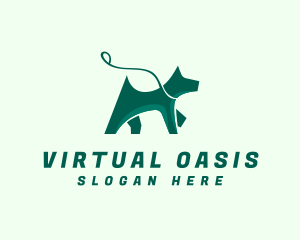 Dog Walker Leash logo design