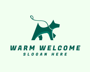 Dog Walker Leash logo design