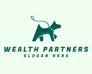 Dog Walker Leash logo design