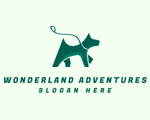 Dog Walker Leash logo design