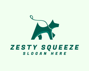 Dog Walker Leash logo design