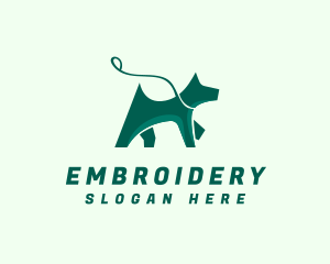 Dog Walker Leash logo design