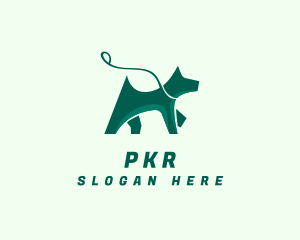 Dog Walker Leash logo design