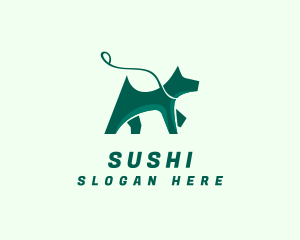 Dog Walker Leash logo design