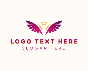 Cherubim - Holistic Angel Wings logo design