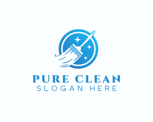 Cleaning Squeegee Housekeeping logo design