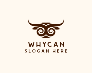 Bull Horn Animal Logo
