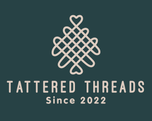 Interlaced Heart Thread logo design