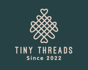 Interlaced Heart Thread logo design