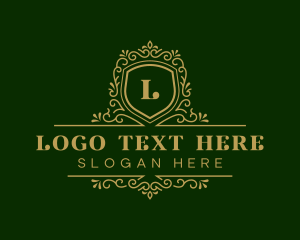 Gold - Luxury Decorative Shield logo design