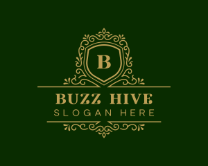 Luxury Decorative Shield logo design