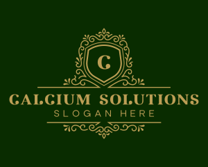 Luxury Decorative Shield logo design