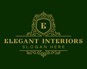 Luxury Decorative Shield logo design