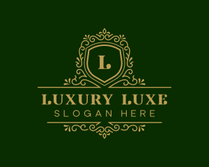 Luxury Decorative Shield logo design