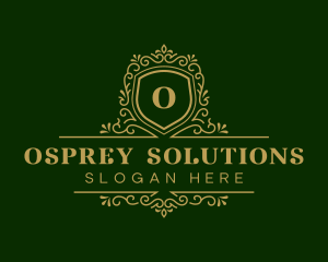 Luxury Decorative Shield logo design