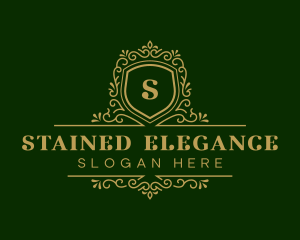 Luxury Decorative Shield logo design