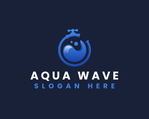 Faucet Water Plumbing  logo design