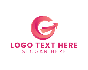 Letter G - Arrow Logistics Courier logo design