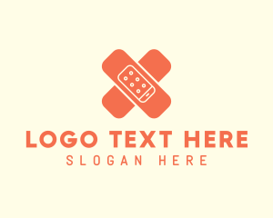 Gadget - Medical Adhesive Bandage Letter X logo design