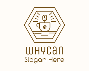 Coffee Shop - Brown Coffee Plant logo design