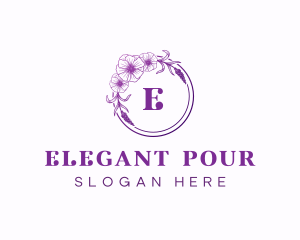 Elegant Flower Garden logo design