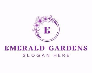 Elegant Flower Garden logo design