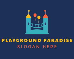 Balloon Castle Playground logo design