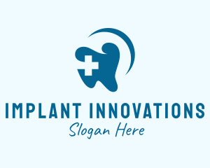 Implant - Dentistry Tooth Plus logo design