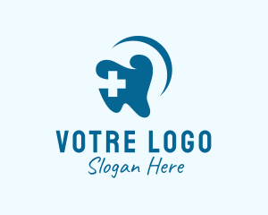 Molar - Dentistry Tooth Plus logo design