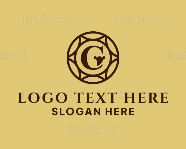 Elegant Turret Coin Letter G Logo