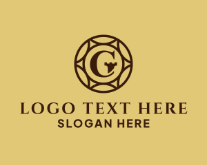 Tower - Elegant Turret Coin Letter G logo design