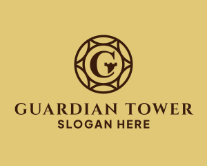 Elegant Turret Coin Letter G logo design