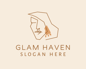 Glam - Glam Earrings Woman logo design