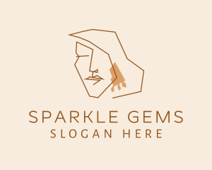 Earrings - Glam Earrings Woman logo design