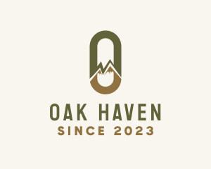 Mountain Travel Letter O logo design