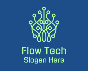 Leaf Tech Network logo design