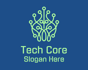 Leaf Tech Network logo design