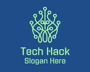 Leaf Tech Network logo design