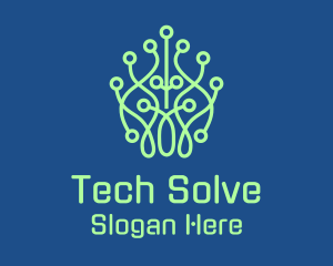 Leaf Tech Network logo design