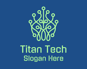 Leaf Tech Network logo design