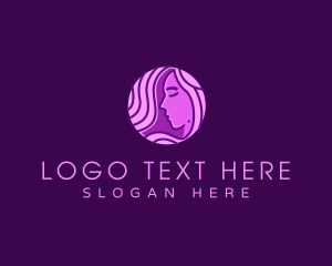 Lady - Woman Hair Stylist logo design