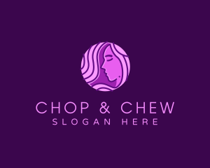 Wigs - Woman Hair Stylist logo design
