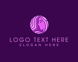 Cut - Woman Hair Stylist logo design